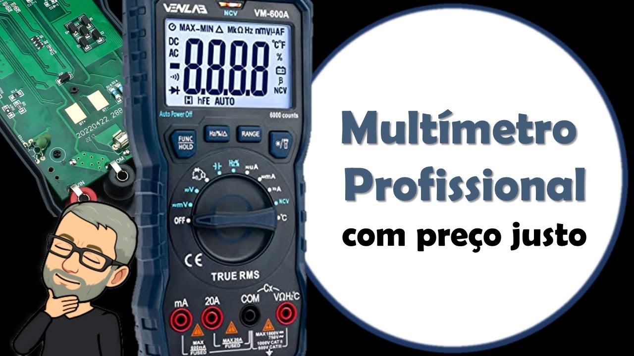 VM600A - Multímetro Profissional de baixo custo