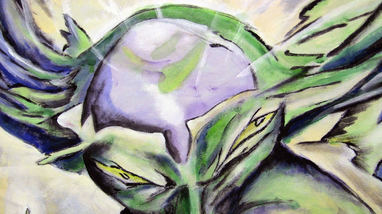 Plane Tree Leaf. Painting