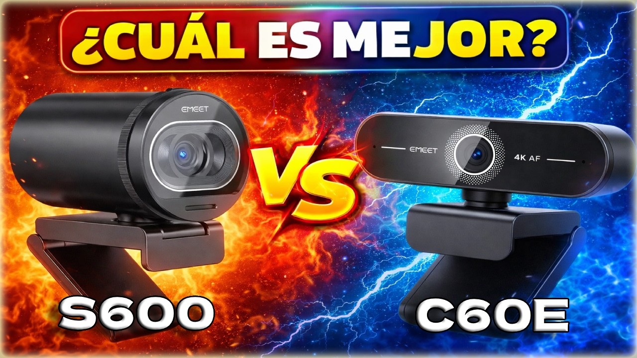 EMEET S600 vs EMEET C60E -  La Batalla Definitiva de las Webcam 4K  #emeet @emeet_official