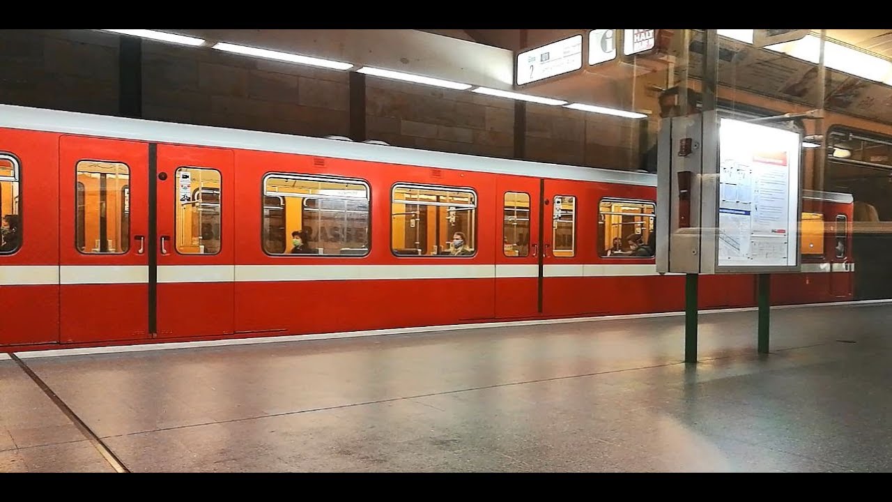 U-Bahn Nürnberg DT1 , von Gemeinschaftshaus bis Fürth Hbf. & Zurück