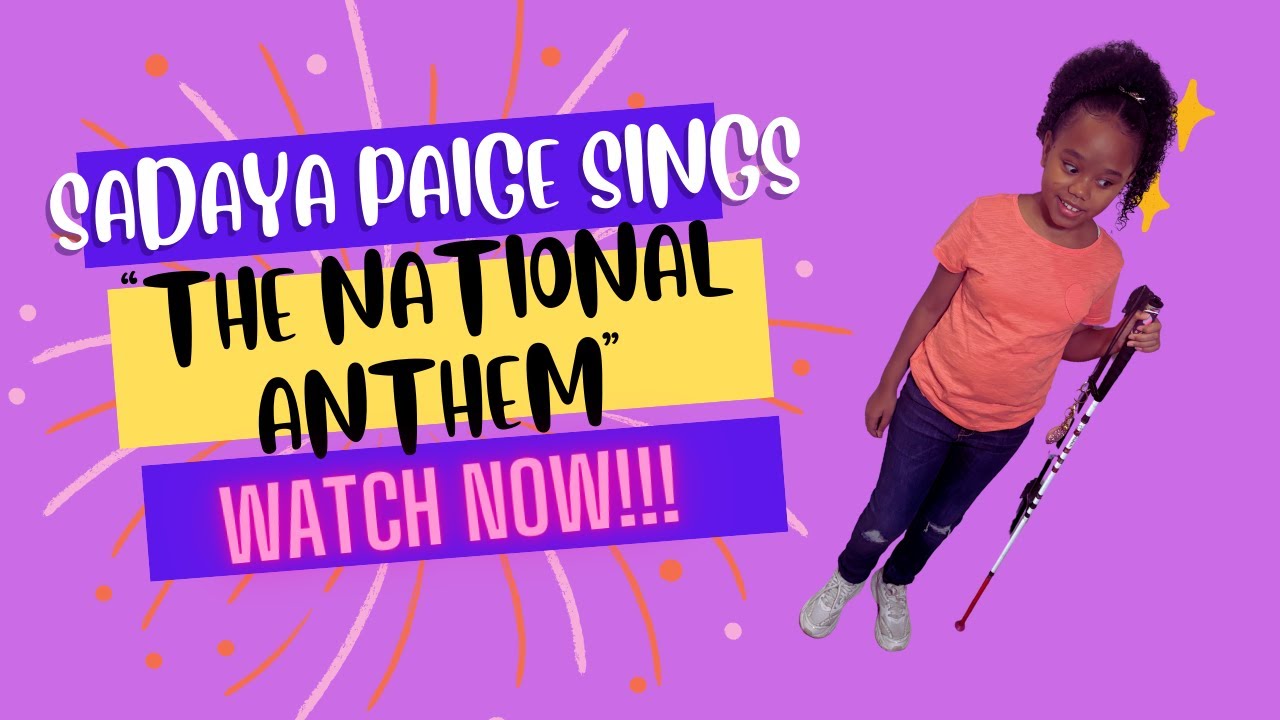 Sadaya sings, &ldquo;The National Anthem&rdquo;