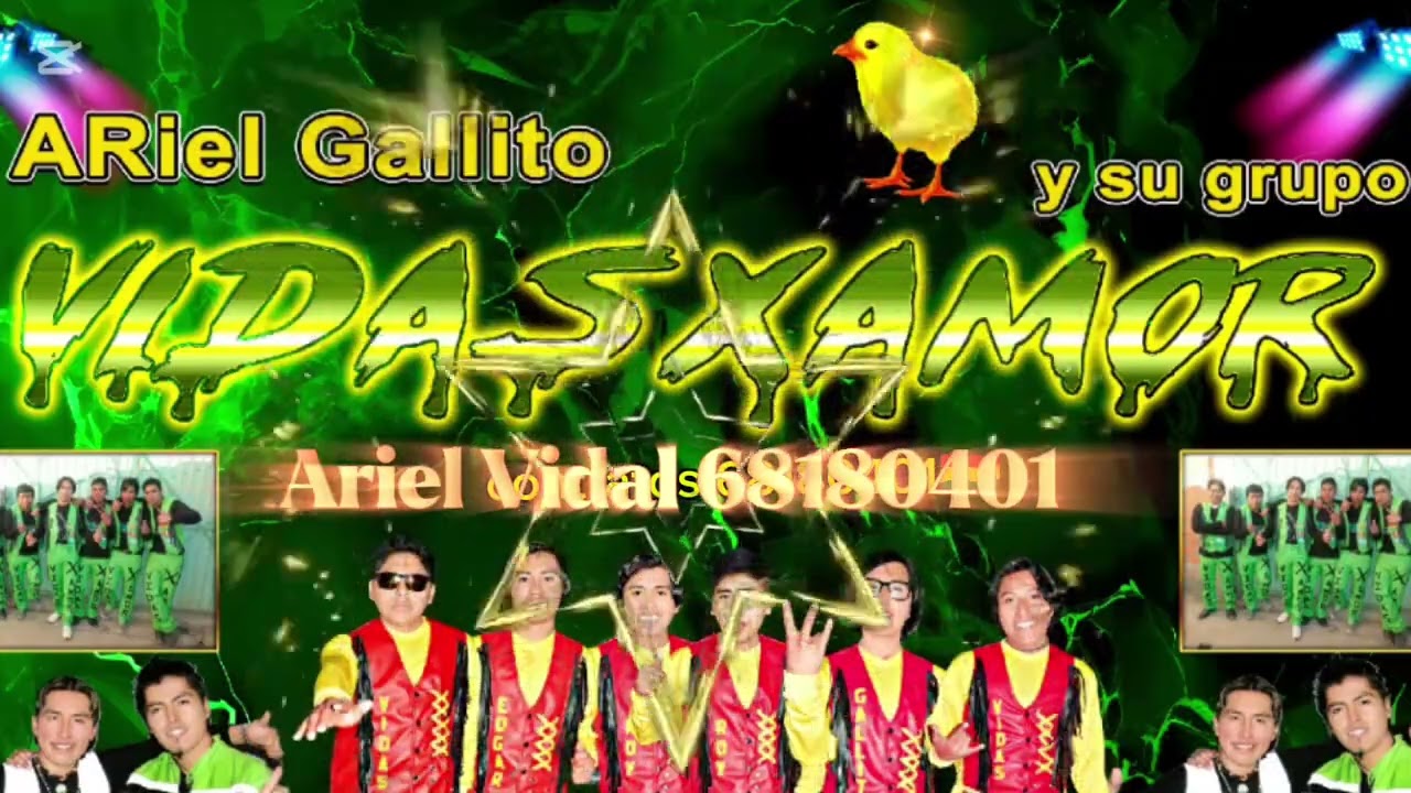 Grupo ViDAS x Amor de Ariel Vidal tu Gallito 🐓🇧🇴.... Tema Brindaré por ti......en vivo..2022