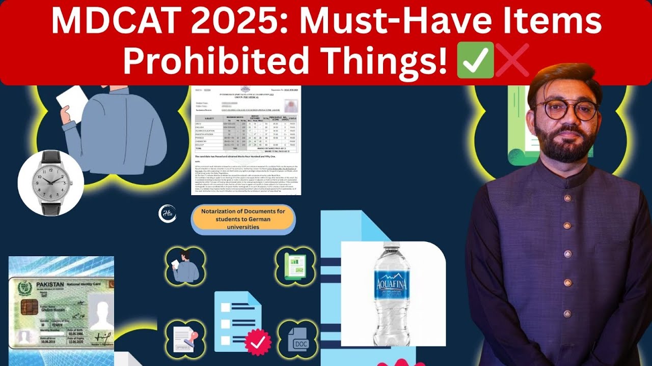 MDCAT 2025: Must-Have Items & Prohibited Things! ✅❌