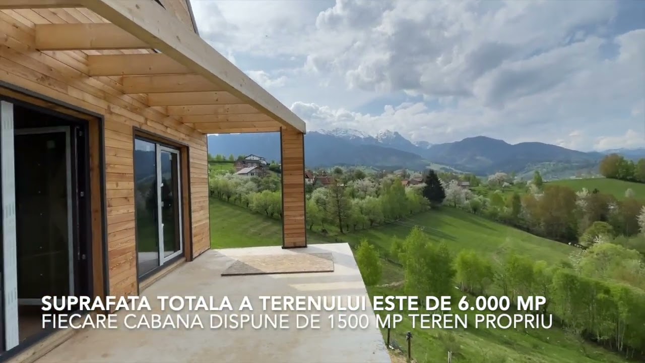 Casa de vacanta, teren 1500 mp, panorama spre Castelul Bran