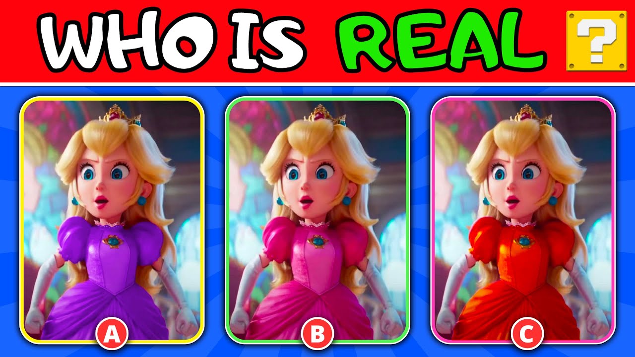 Guess The Real SUPER MARIO Bros Character | Super Mario Quiz