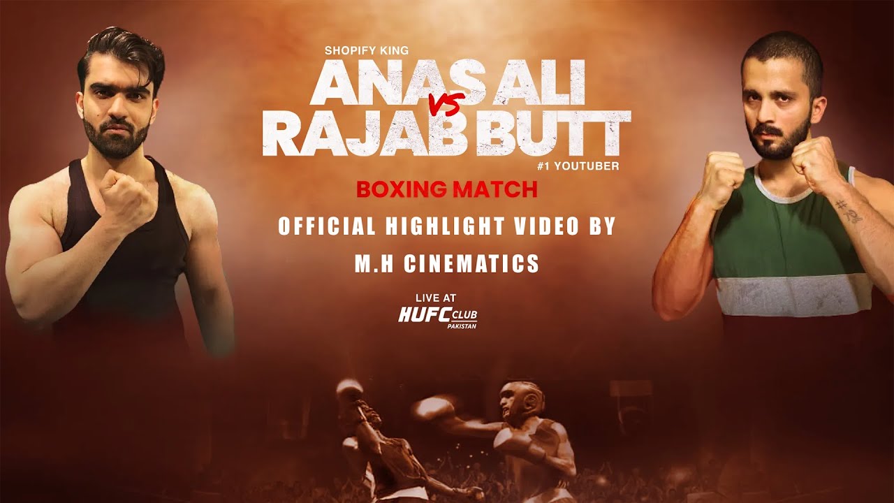 Rajab Butt Vs Anas Ali boxing match cinematics.