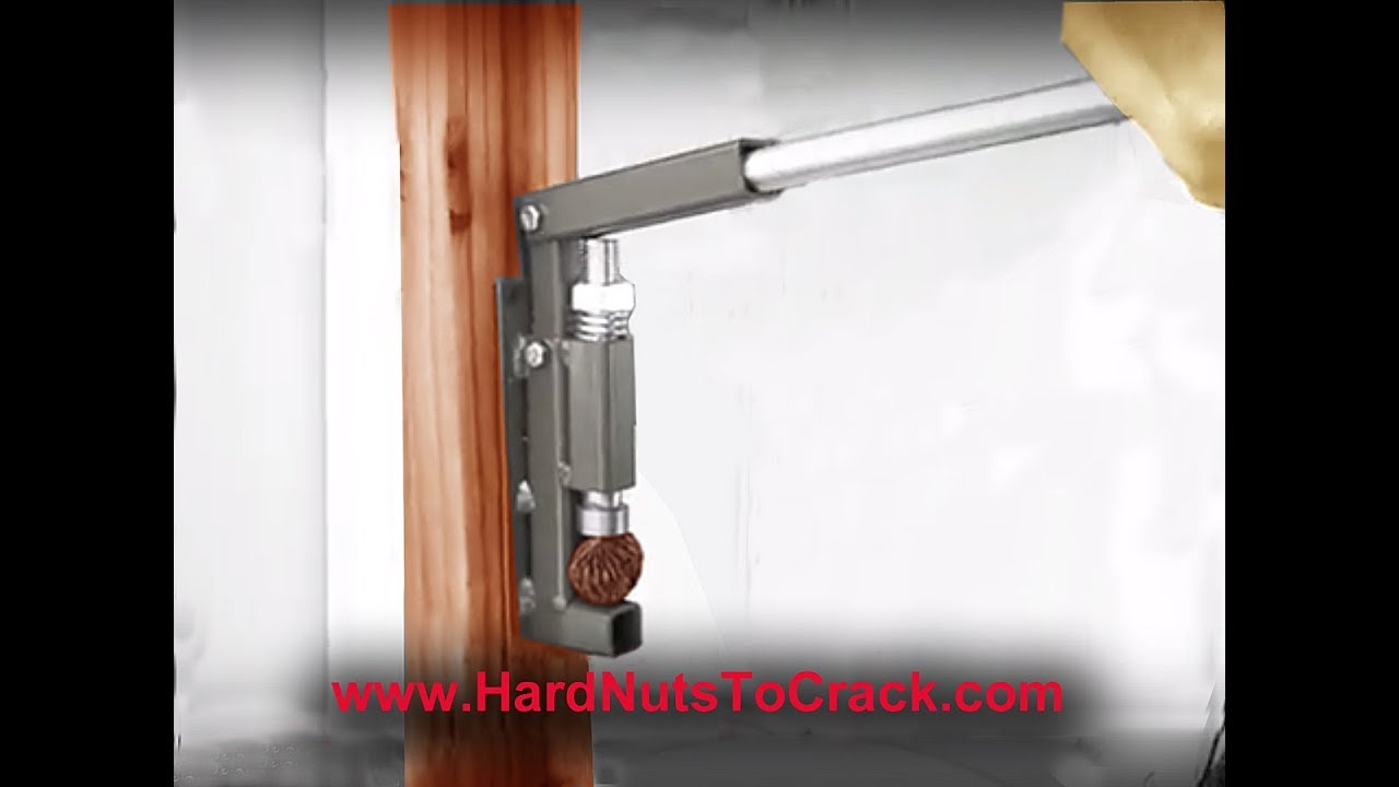 Long Lever Nutcracker ~ Best Cracker for BLACK WALNUTS - MACADAMIA NUTS  Table or Wall Mounted.