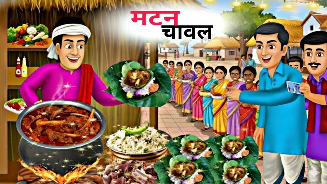 गया के फेमस मटन चावल की सच्ची कहानी | Hindi Kahaniya | 2D Animation Story