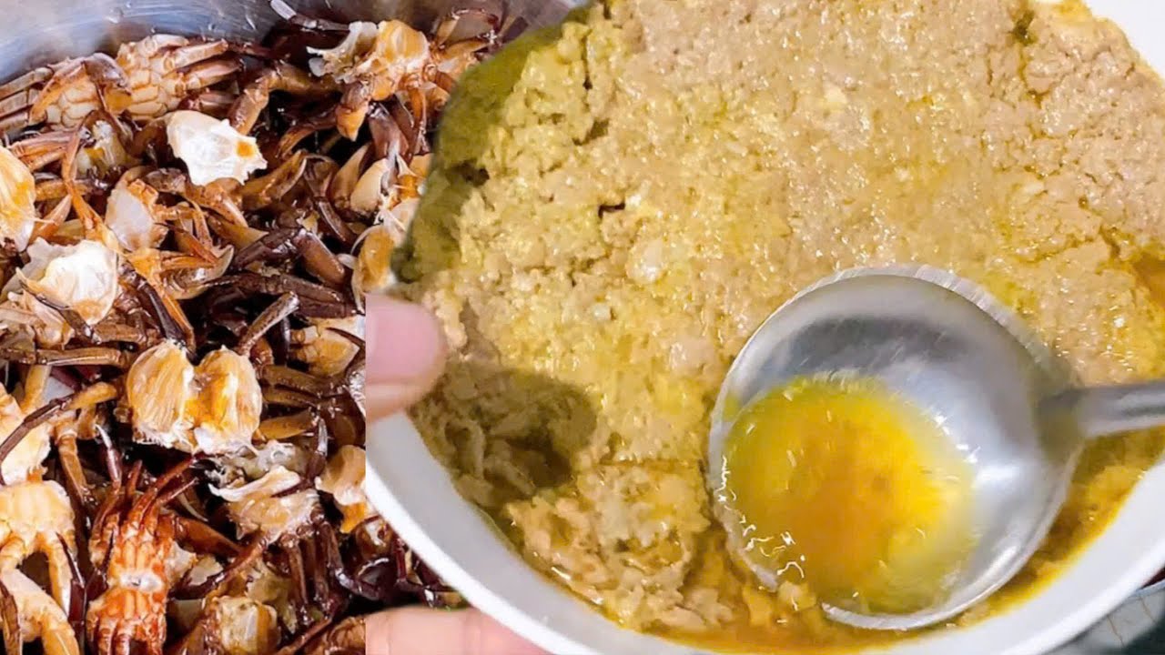 Cách sơ chế cua đồng và cách làm chả cua đồng thơm ngon