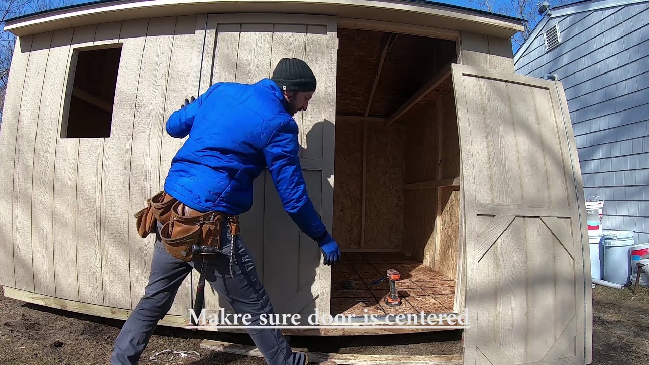 Stratford 12x8 Shed How to Install Doors