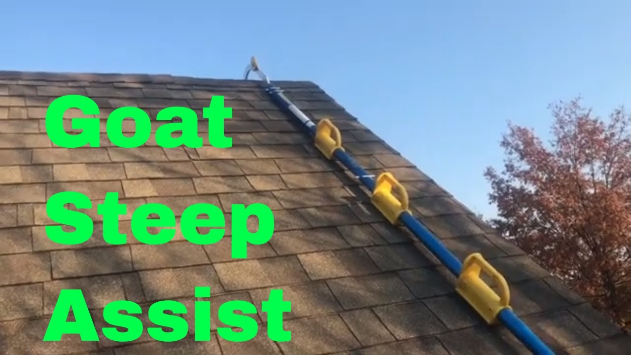 How We Install Christmas Lights Using The Goat Steep Assist