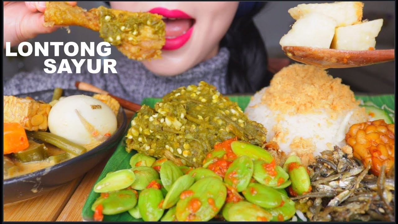 ASMR SPICY FRIED CHICKEN RICE | AYAM GORENG CABE IJO | LONTONG SAYUR LODEH | INDONESIAN FOOD