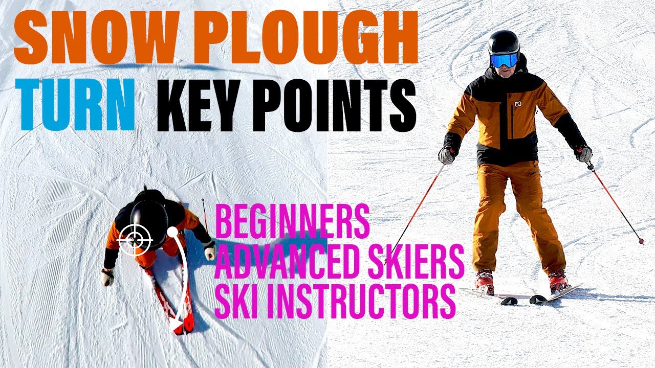 Alpine Skiing: Snow Plough Turn Key Points - Beginners, Advanced Drill, for Ski Instructors