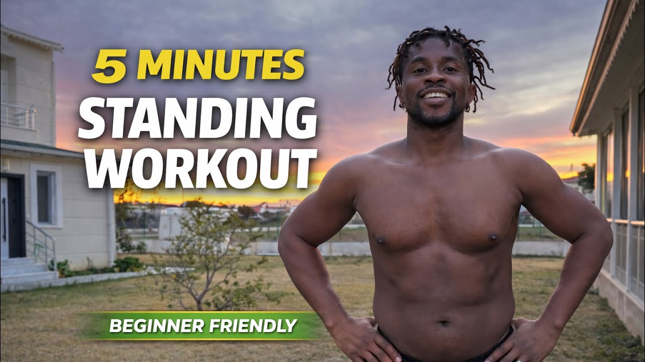 5 Min Standing Workout – Burn Fat, No Jumping, No Equipment