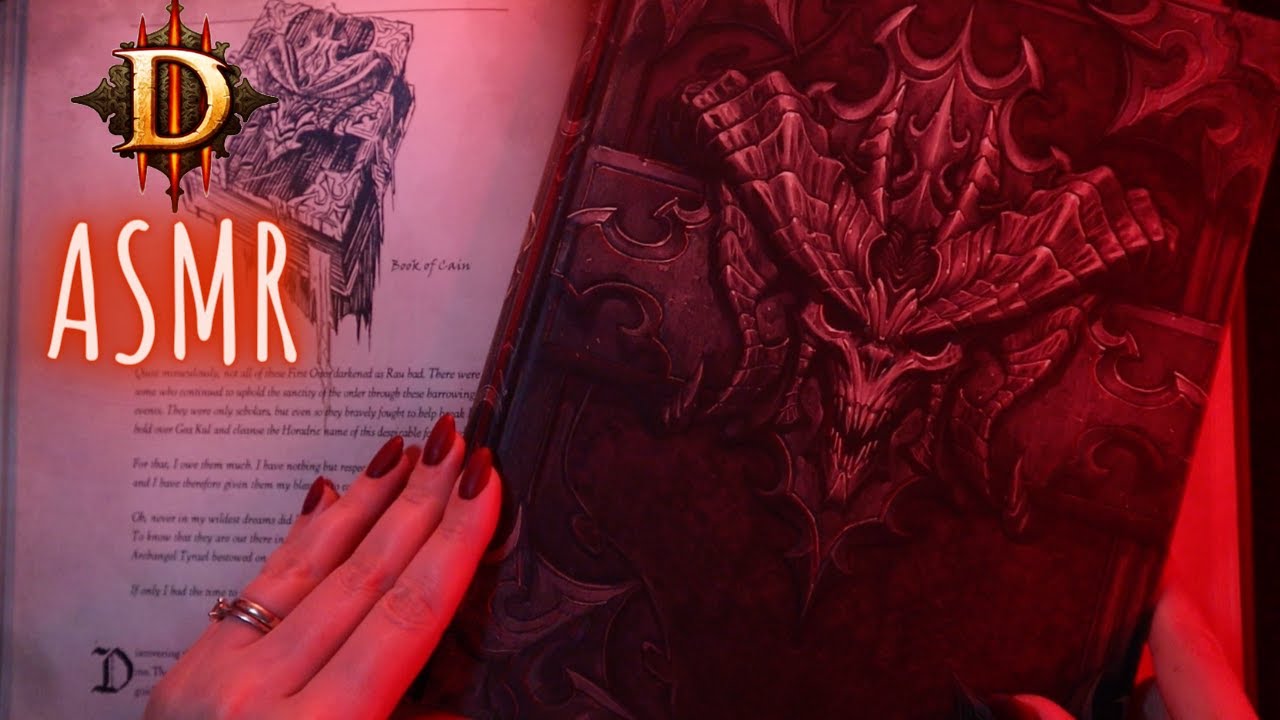 ASMR Gaming Books 📚 Whispered Reading 😴 Diablo III Book of Tyrael