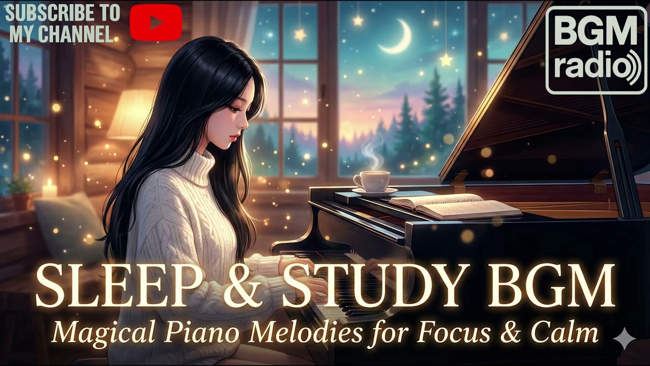 【BGM radio】Relaxing Piano Magic | BGM for Sleep, Study, and Focus