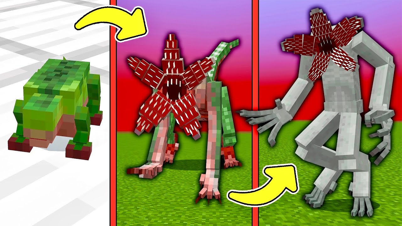 Demogorgon Evolution in Minecraft Bedrock Stranger Things Addon