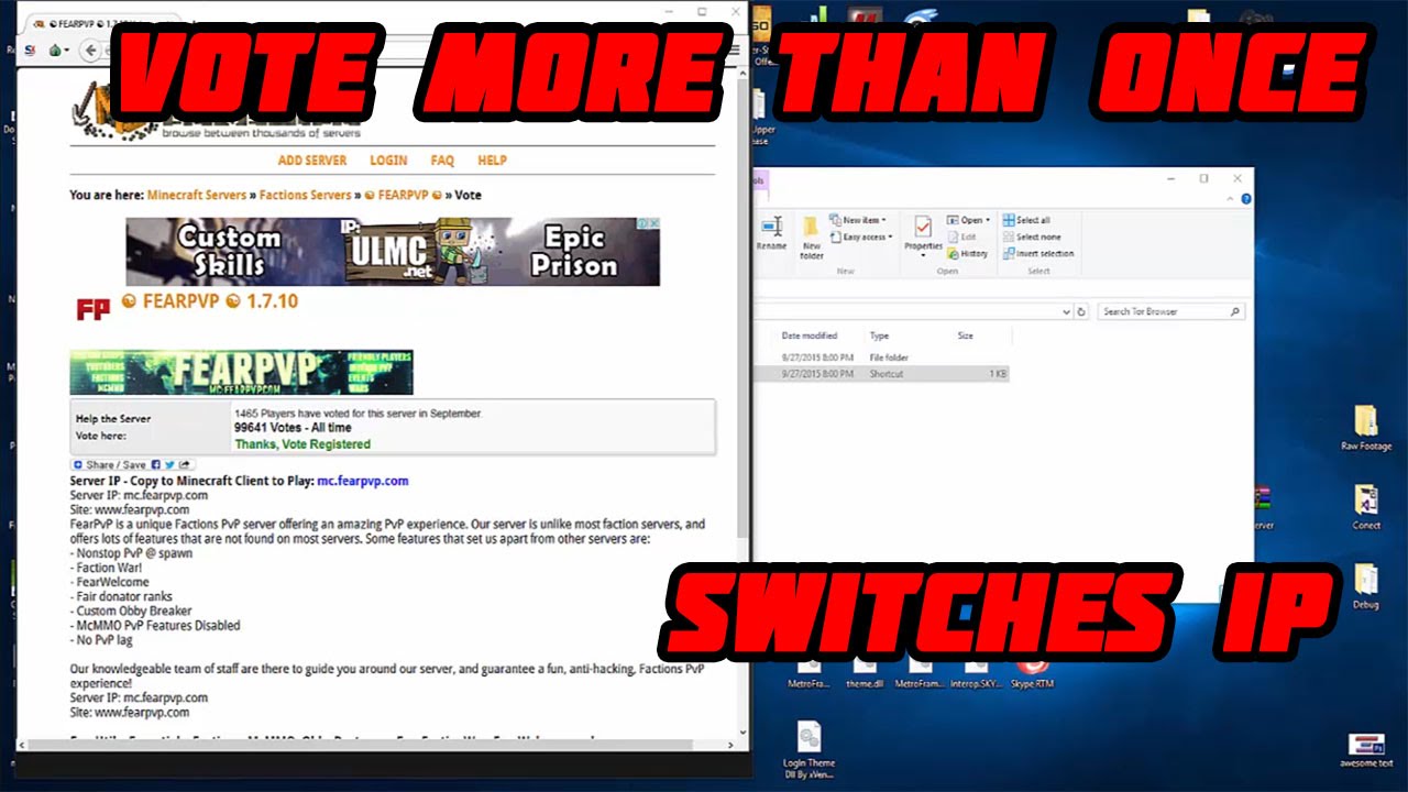 Vote Multiple Times Switches IP and Unique Identifiers - Minecraft