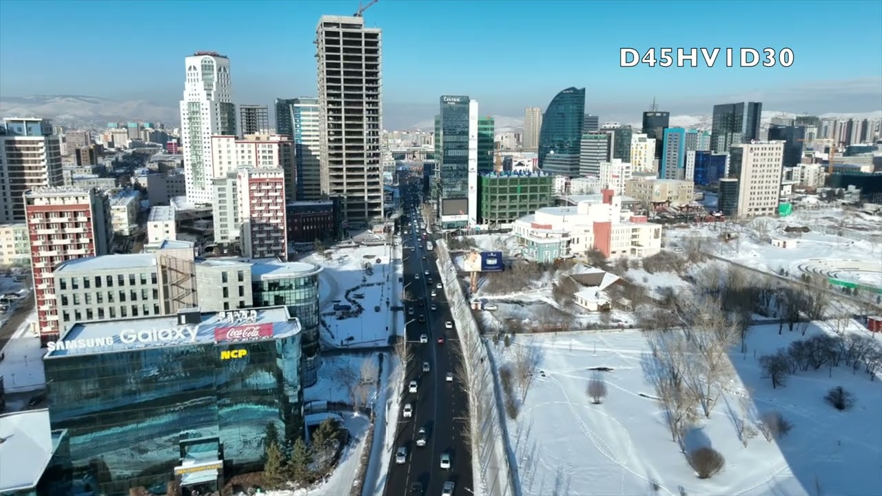 2023 Оны сүүлийн өдрийн дрон зураглал / Last day of the year - 2023 - Ulaanbaatar 4K - Drone Footage