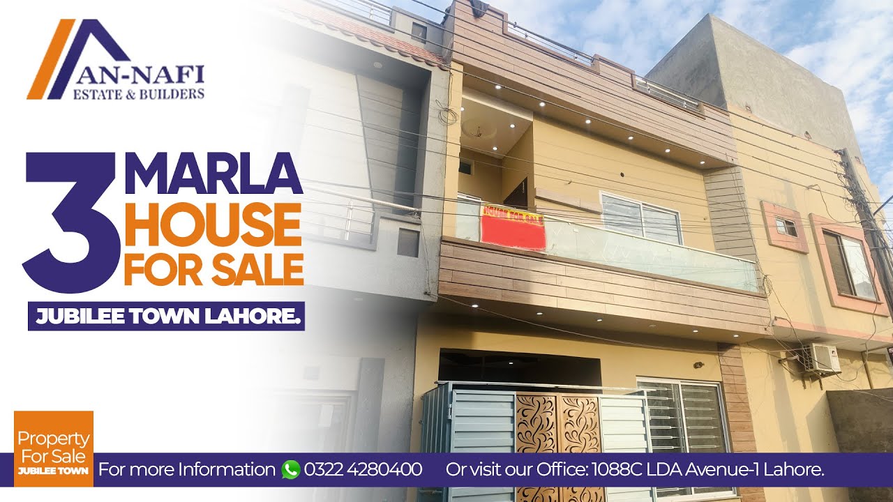 3Marla House for in jubilee town Lahore, Punjab, Pakistan | An Nafi Estate & Builders