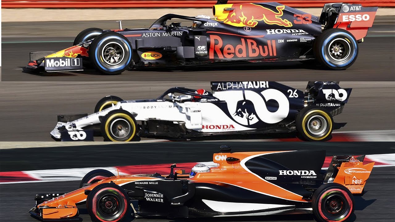 Honda F1 Sound Comparison - RA617H vs RA618H vs RA620H - AlphaTauri RedBull and McLaren