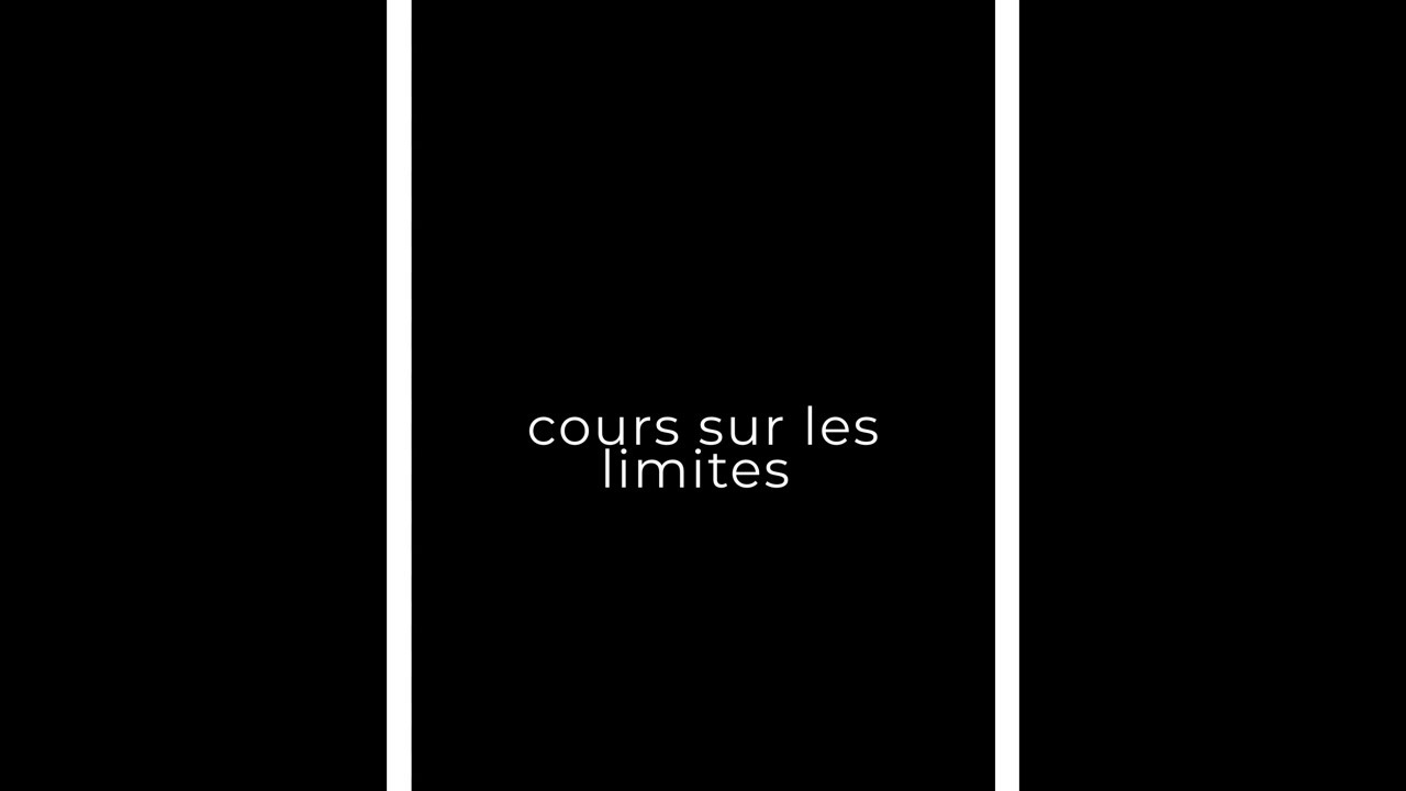 cours sur les limites