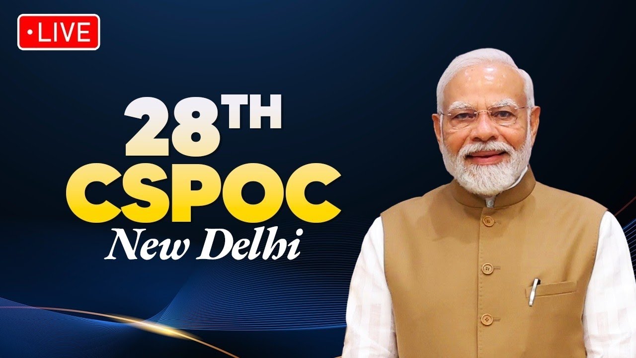 Hon. PM Shri @narendramodi ji inaugurates the 28th CSPOC at Central Hall of Samvidhan Sadan.