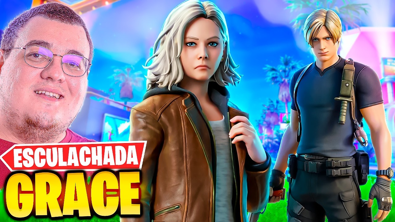 A GRACE DE RESIDENT EVIL FOI ESCULACHADA NO FORTNITE KKKK