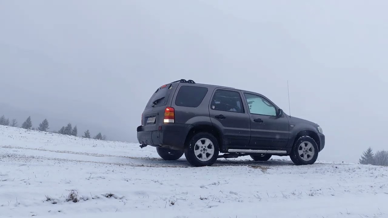Ford Maverick 3.0 v6 4x4 snow test (Continental AllSeason Tyre) #usa #offroad #asmr #sound #forest
