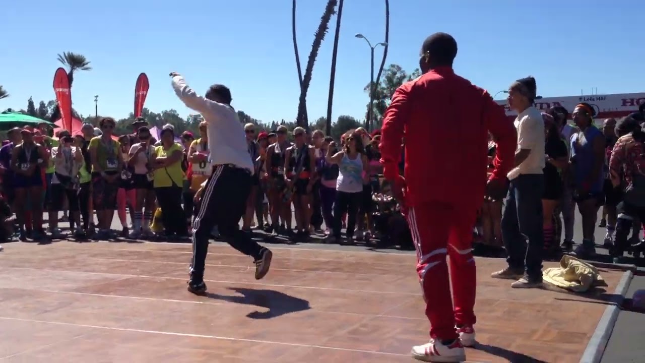 California BREAKDANCING from The Awesome 80's Run After Party 2012 - Pasadena Rose Bowl Stadium.