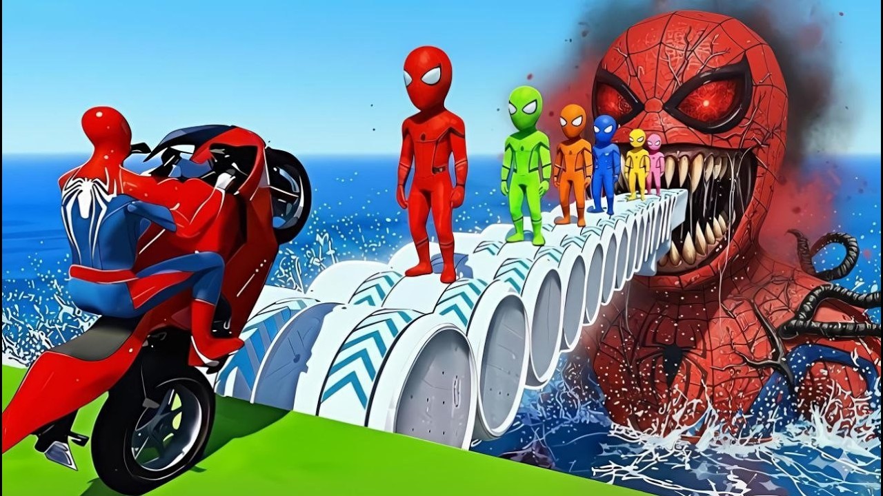 Superheroes Attempt the Most Dangerous and Impossible Ocean Challenge – Funny Stunt Moments