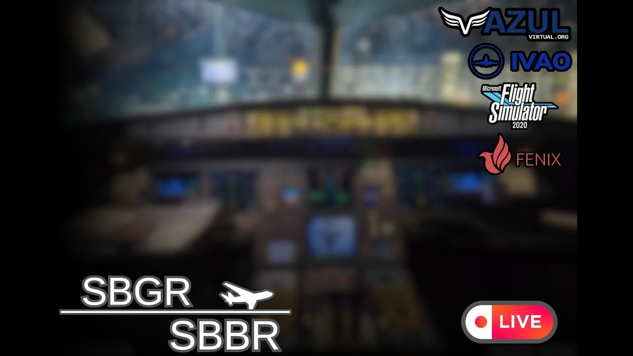 FlightSimulator 2020 | Guarulhos até Brasília | AO VIVO