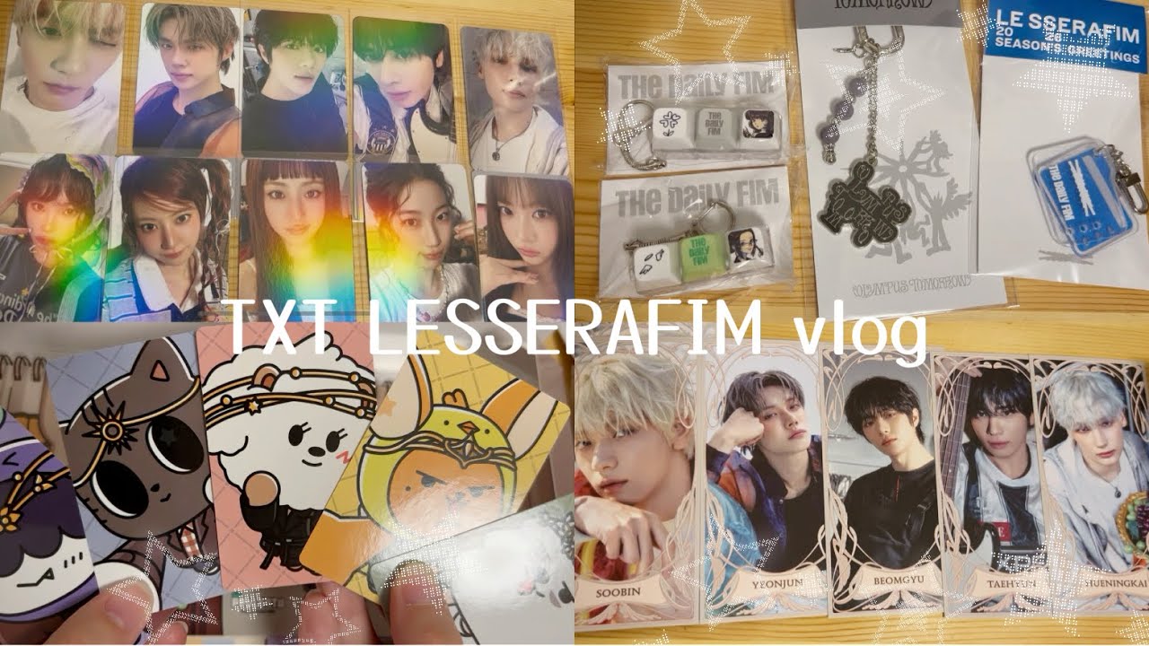 HYBE POPUP vlog LESSERAFIM TXT 開封　購入品紹介