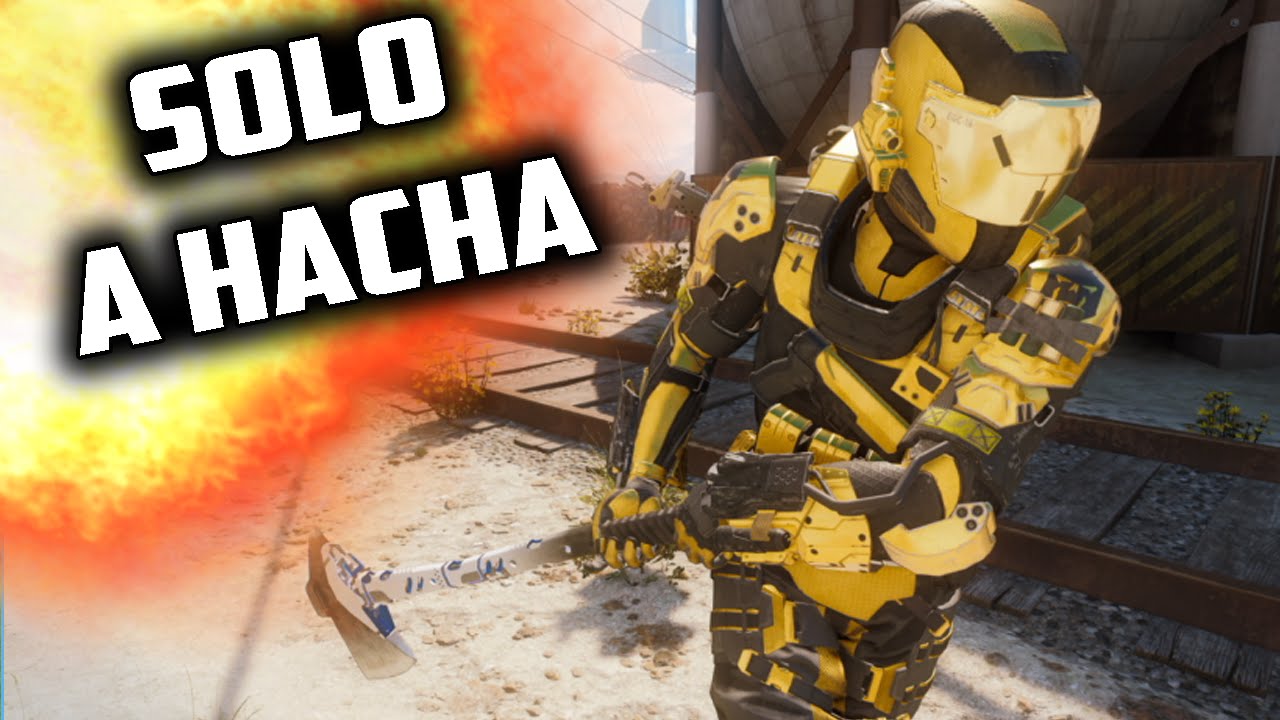 Destrozando SOLO a HACHA! ( Corta y quema ) - Black Ops 3 -
