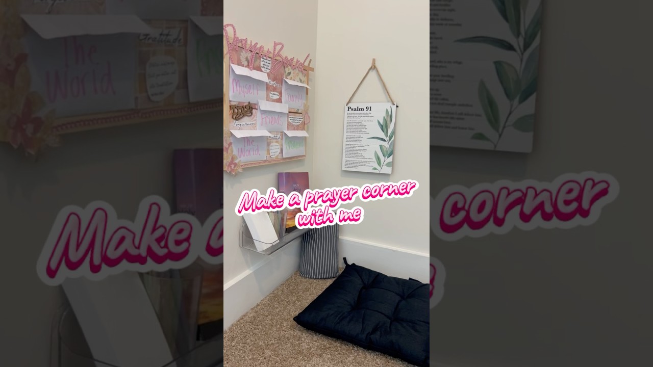 Let’s make a prayer corner✨ 
