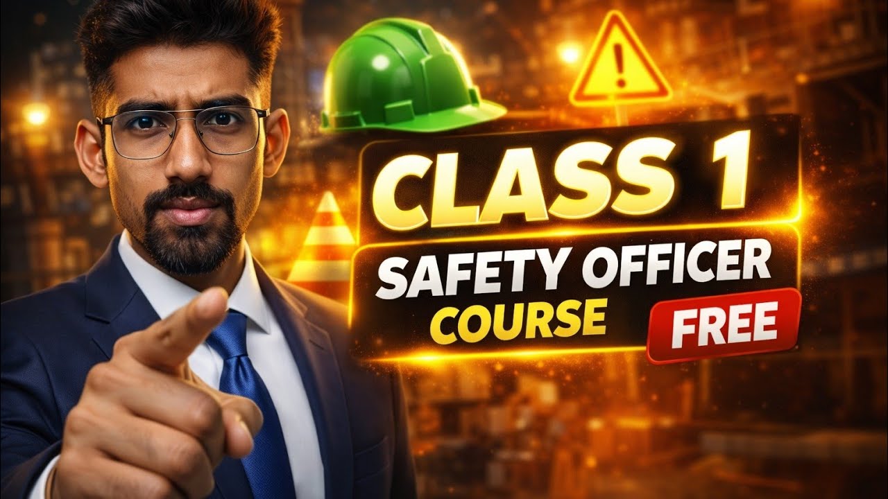 Safety Officer Course Class 1 | Free Crash Course for Beginners || Safety Officer Interview