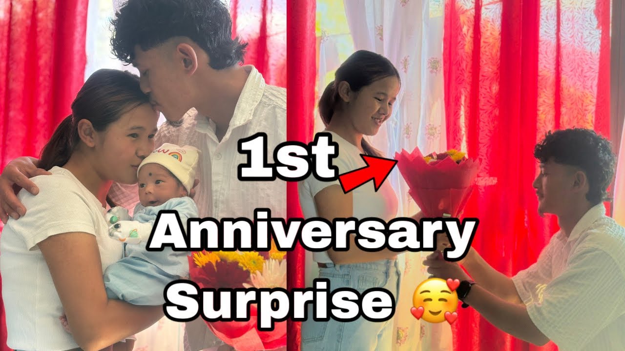 First anniversary surprise to my wife, she was very surprise coz I have never did such thing before 