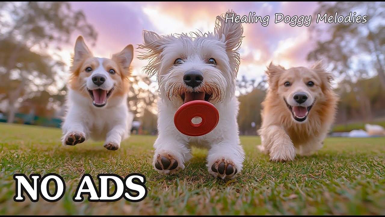 12 ЧАСОВ успокаивающей музыки для собак 🌻 Целебный солнечный бег и глубокая релаксация 🐾 Без рекламы