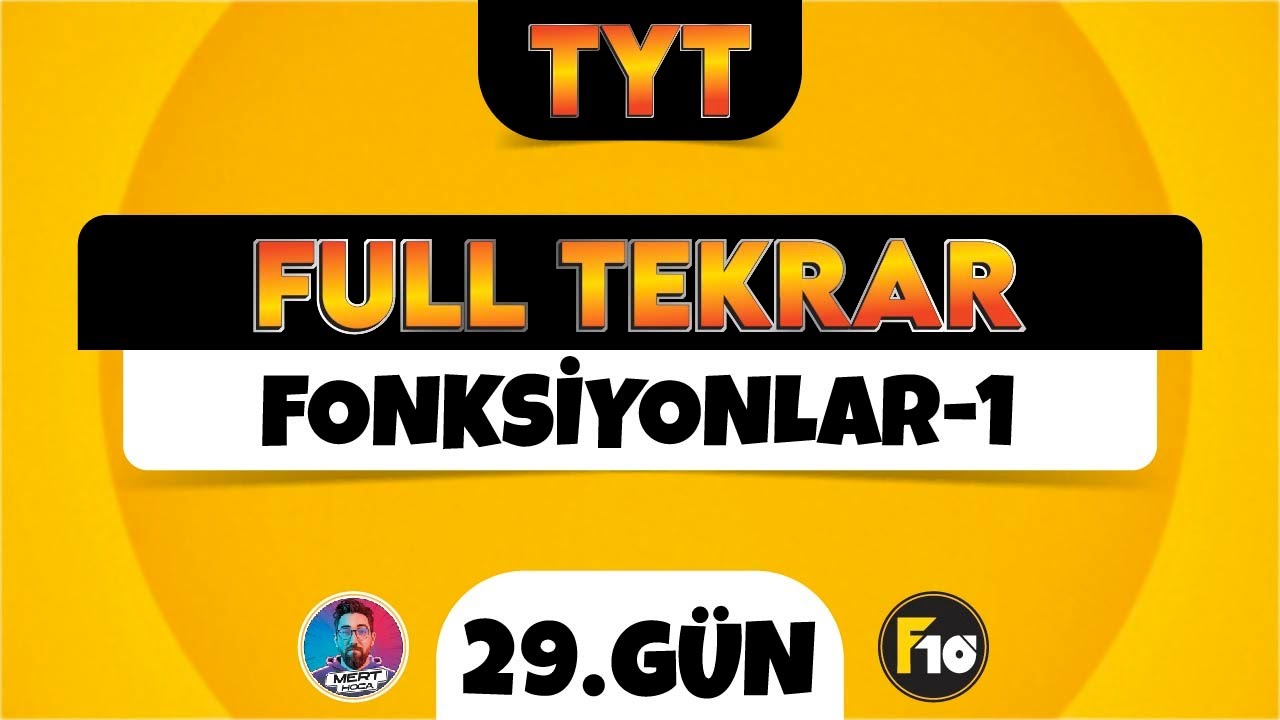 TYT Matematik Full Tekrar Kampı | 29.Gün | Fonksiyonlar-1 | 2023 | #tytbitsin