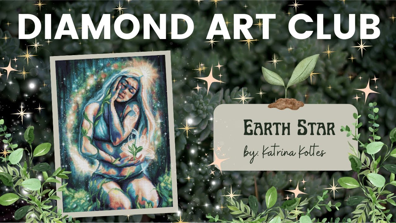 Diamond Art Club SNEAK PEEK - Earth Star by Katrina Koltes, releasing March 9th!