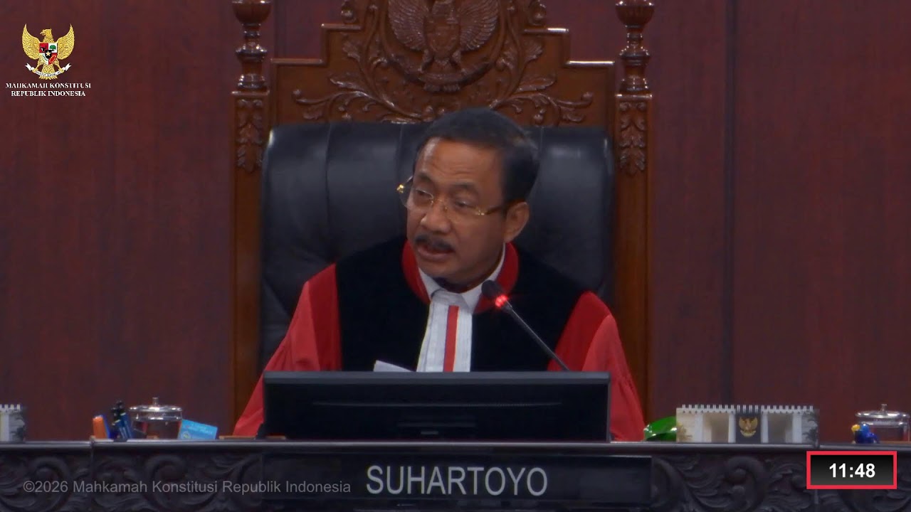 Sidang Perkara Nomor 180/PUU-XXIII/2025. Senin, 9 Februari 2026.