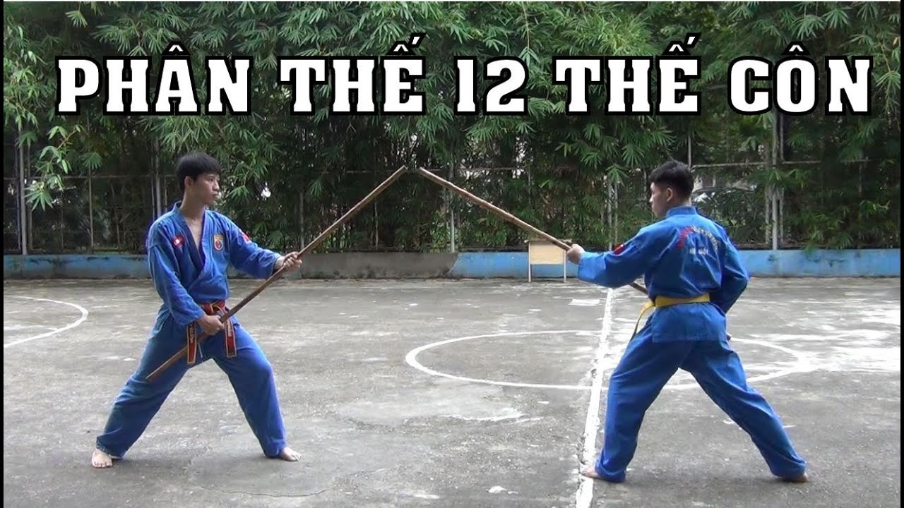 Vovinam  - 12 THẾ CÔN HOÀNG ĐAI 3 HƯỚNG DẪN (Vovinam 12 staff techniques Tutorial)