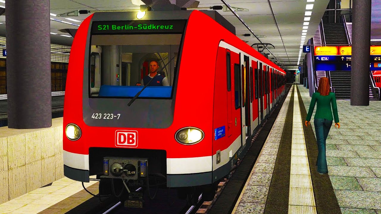 Neue S21 BerlinerSbahn Gesundbr. Südkreuz | B423 Sonderzug WM2006 | TRAIN SIMULATOR 2021 ☆