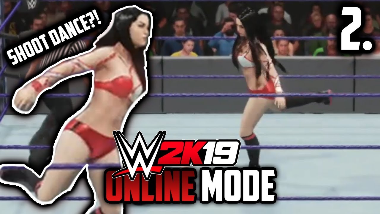 1v1 NORMAL MATCH AGAINST MY SISTER!! (SHOOT DANCE??!!) | WWE 2K19 ONLINE MODE EP. 2