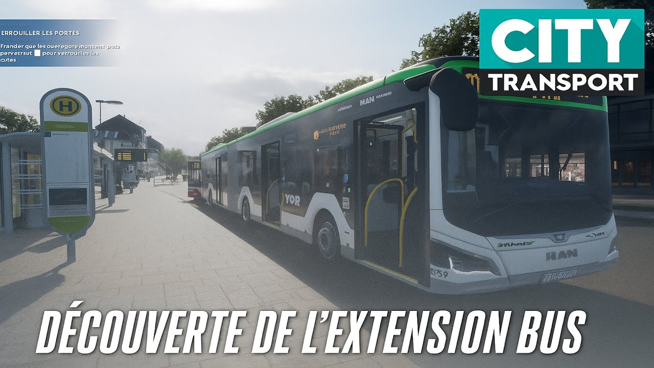 [City Transport Simulator / PS5] découverte de l'extension avec l'ajout du DLC BUS
