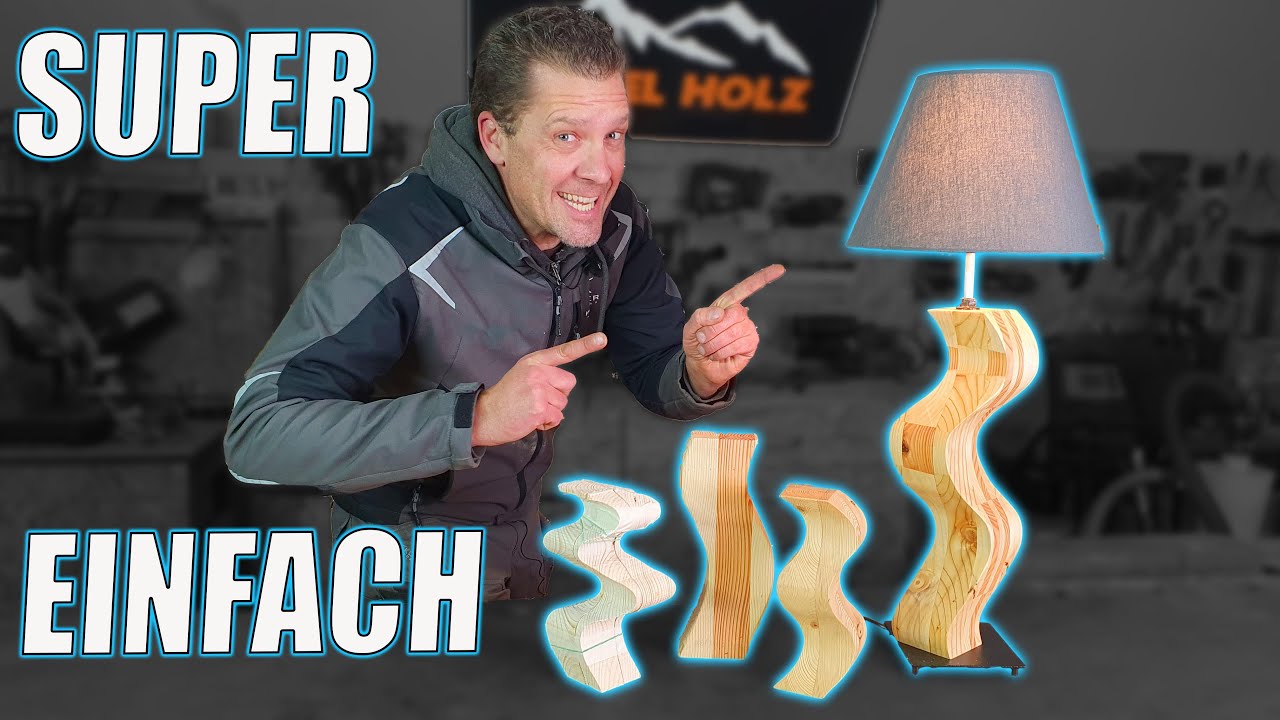 Mit dieser Sägetechnik bekommst du tolle Formen aus Holz - Holzlampe selber bauen - Bandsäge