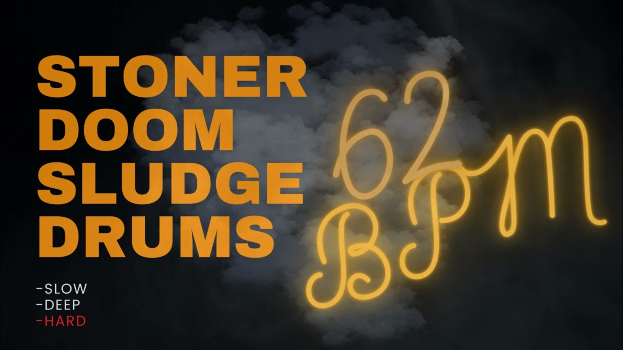 STONER DOOM SLUDGE DRUM TRACK #12| 86 BPM