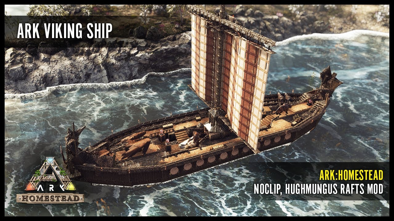 Ark Viking Longship - PvE raft concept build showcase