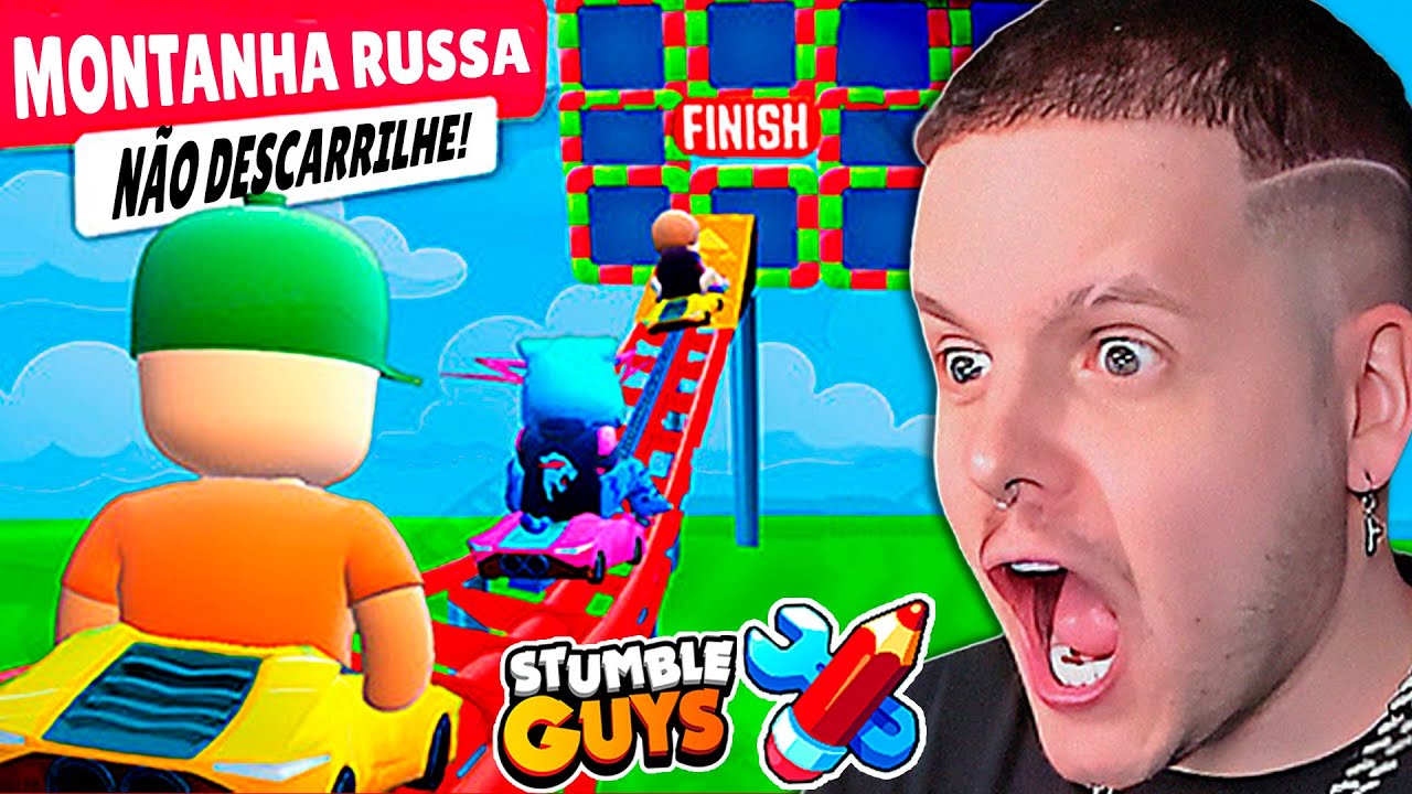 😱 ESSE YOUTUBER RECRIOU A MONTANHA RUSSA NO STUMBLE GUYS E FICOU ASSIM! 🔥 ‹ KHORTEX ›