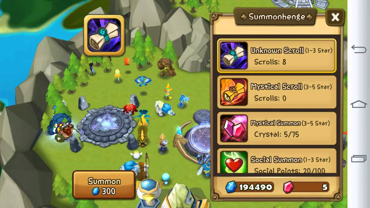 Summers war mystical scrolls summons